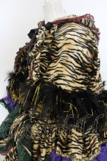 画像2: 【SALE】危機裸裸商店 / タイガーコルセットドレス ケープセット  イエロー×ブラック O-24-01-10-022-GO-CO-IG-ZTC010 (2)