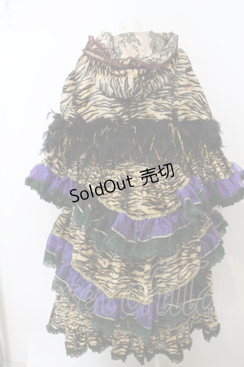 画像4: 【SALE】危機裸裸商店 / タイガーコルセットドレス ケープセット  イエロー×ブラック O-24-01-10-022-GO-CO-IG-ZTC010 (4)