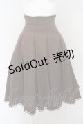 Mary Magdalene / 編み上げハイウエストスカート（66cm丈）  ショコラ O-24-01-14-005-CL-SK-OW-OS