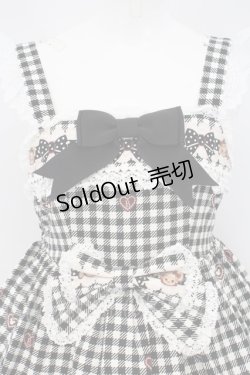 画像4: BABY,THE STARS SHINE BRIGHT / くみゃちゃんのSweet Heart CheckジャンパースカートII  クロ O-24-01-14-014-BA-OP-OW-OS