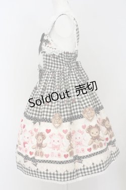 画像5: BABY,THE STARS SHINE BRIGHT / くみゃちゃんのSweet Heart CheckジャンパースカートII  クロ O-24-01-14-014-BA-OP-OW-OS
