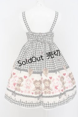 画像6: BABY,THE STARS SHINE BRIGHT / くみゃちゃんのSweet Heart CheckジャンパースカートII  クロ O-24-01-14-014-BA-OP-OW-OS