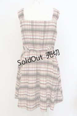 画像3: LODISPOTTO / シャギーチェックジャンパースカート  ベージュ O-24-01-16-017-LO-OP-IG-ZT419