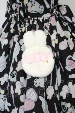 画像4: Angelic Pretty / Fluffy Puff Bunnyジャンパースカート  クロ O-24-01-21-008-AP-OP-IG-OS