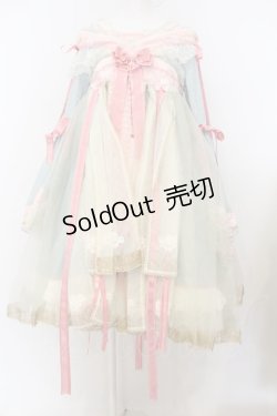 画像1: BABY,THE STARS SHINE BRIGHT / SA・KU・RA Palais Royalワンピース  若草×ピンク O-24-01-23-036-BA-OP-IG-OS