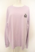 NieR Clothing / LONG CUTSEW【PASTEL LAVENDER】カットソー  ラベンダー O-24-01-24-016-PU-TO-IG-OS-G