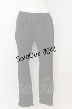 画像1: 【SALE】PINK HOUSE / 裾フリルデニムレギンス  クロ O-24-01-27-047-LO-PA-IG-ZT257