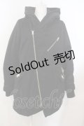 WORLD WIDE LOVE！(Rydia) / COATななめZIP中綿コート 1 黒 O-24-01-27-052-PU-CO-SZ-ZT-C056