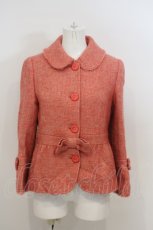 画像1: 【SALE】Jane Marple / 袖リボンツイードコート M ピンク O-24-01-30-1025-JM-CO-AS-ZT245 (1)
