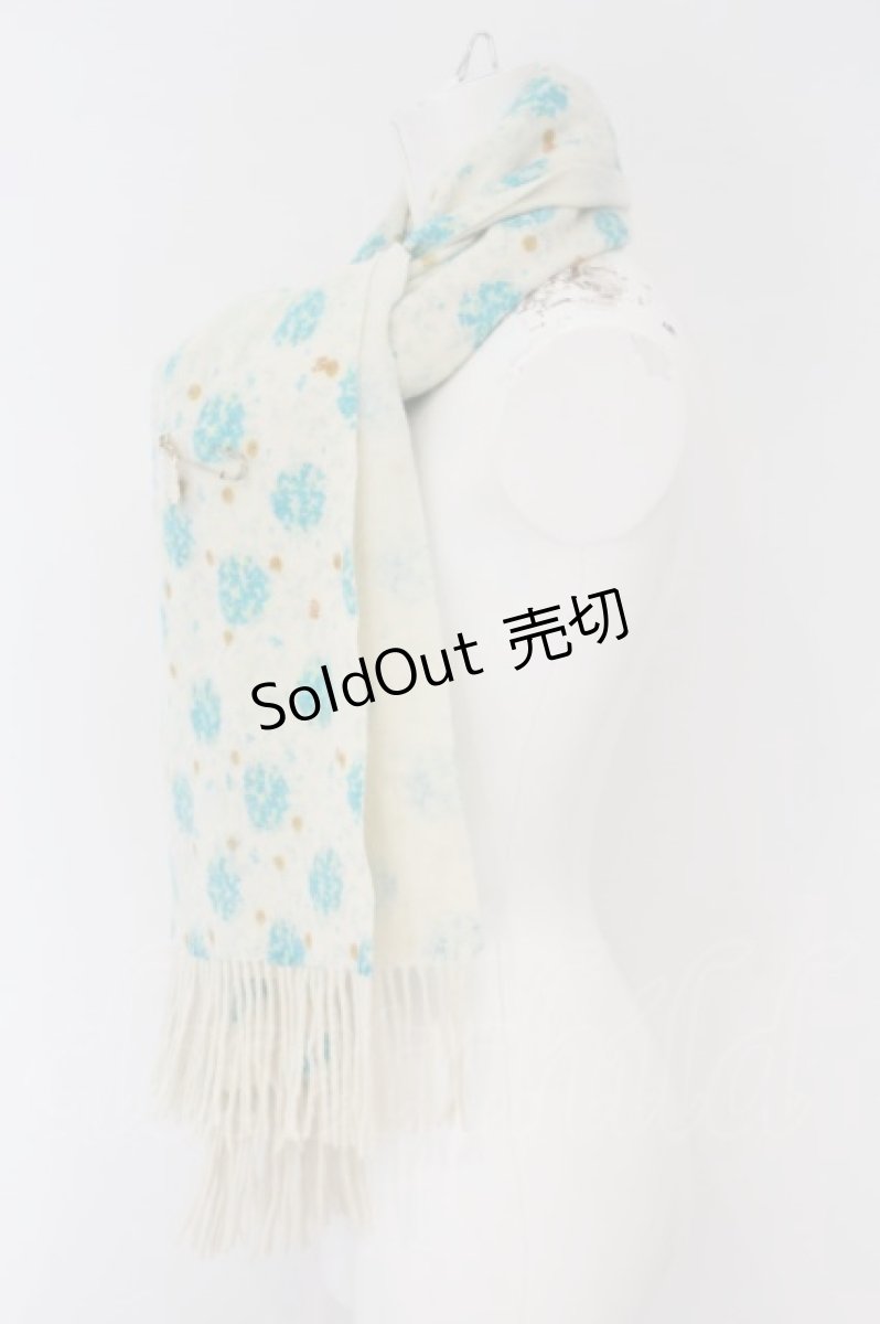 画像3: 【SALE】Franche Lippee / たんぽぽストール  アイボリー×サックス O-24-01-31-068-LO-ZA-IG-ZT342 (3)