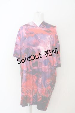 画像1: NieR Clothing / HALF SLEEVE PARKA【擬人化】パーカー F レッド O-24-02-11-022-PU-TO-YM-ZY