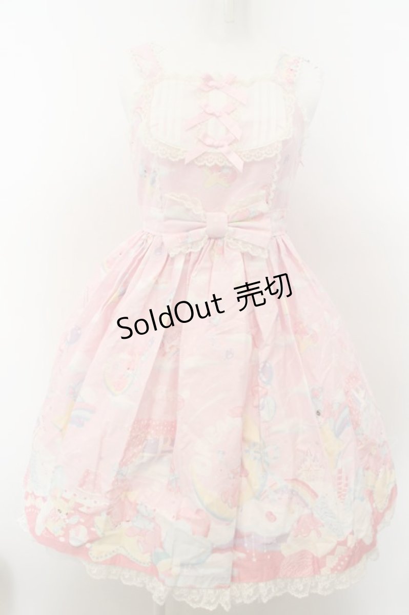 画像1: Angelic Pretty / Dream Fantasyジャンパースカート  ピンク O-24-02-12-046-AP-OP-OW-OS (1)