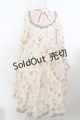 PINK HOUSE / Animal Happy Jamプリントワンピース  イエロー O-24-02-12-083-LO-OP-IG-ZI