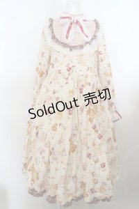 PINK HOUSE / Animal Happy Jamプリントワンピース  イエロー O-24-02-12-083-LO-OP-IG-ZI
