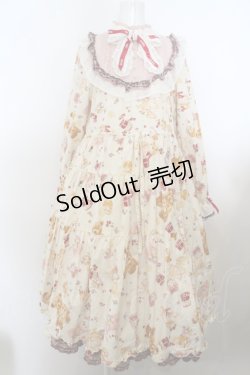 画像1: PINK HOUSE / Animal Happy Jamプリントワンピース  イエロー O-24-02-12-083-LO-OP-IG-ZI