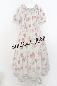 PINK HOUSE / HELLO KITTY Patterned Long One-piece  ハッカ O-24-02-12-084-LO-OP-IG-ZI