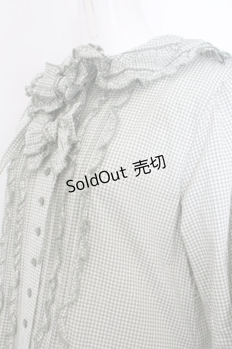 画像2: PINK HOUSE / gingham hood dress  ハッカ O-24-02-12-085-LO-OP-IG-OS (2)