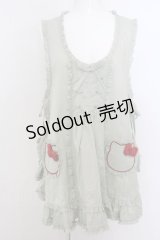 PINK HOUSE / HELLO KITTY Hello Kitty Shape Pocket Apron  ハッカ O-24-02-12-086-LO-TO-IG-OS