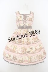 Angelic Pretty / Little Bear's Cafeジャンパースカート  生成り O-24-02-20-1014-AP-OP-IG-OS