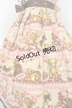 画像3: Angelic Pretty / Little Bear's Cafeジャンパースカート  生成り O-24-02-20-1014-AP-OP-IG-OS