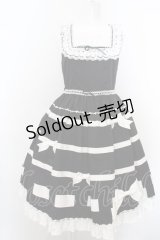 BABY,THE STARS SHINE BRIGHT / Fallin’ Ribbonジャンパースカート（2023年）  クロ×シロ O-24-02-23-065-BA-OP-IG-OS