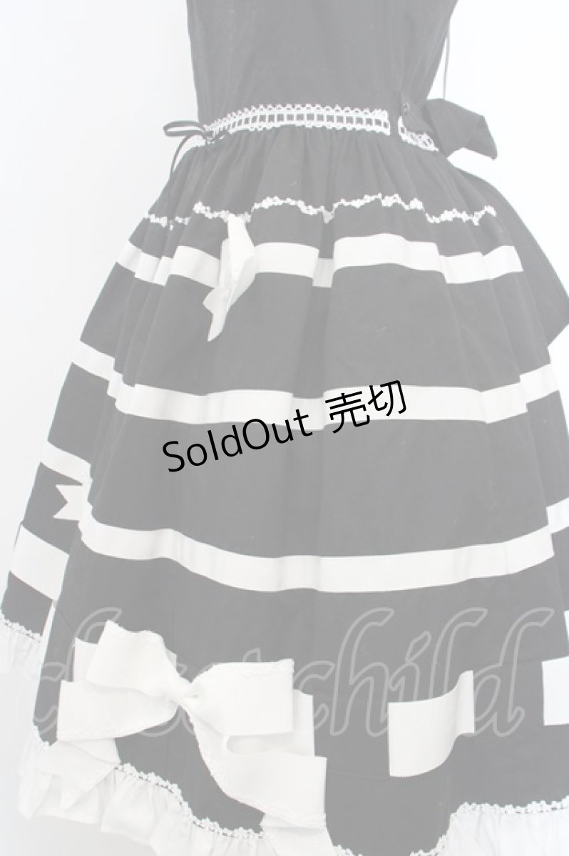 画像3: BABY,THE STARS SHINE BRIGHT / Fallin’ Ribbonジャンパースカート（2023年）  クロ×シロ O-24-02-23-065-BA-OP-IG-OS (3)