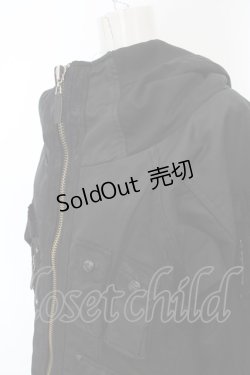 画像2: Qutie Frash / ミリタリーコート  ブラック O-24-02-23-013-QU-CO-IG-ZT-C056