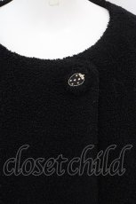 画像2: 【SALE】Franche Lippee / 金糸いちご刺繍ボタンボアコート M クロ O-24-02-26-057-LO-CO-IG-ZTC019 (2)
