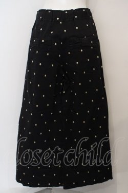画像2: franche lippee black / ドット刺繍パンツ M ブラック O-24-02-26-071-LO-PA-IG-ZT082