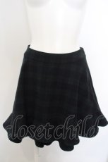 画像1: 【SALE】franche lippee black / チェックキュロットパンツ M グリーン×ネイビーチェック O-24-02-26-1001-LO-PA-IG-ZT082 (1)