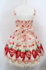 画像3: Angelic Pretty / Melty Berry Princessジャンパースカート  アイボリー O-24-02-27-1011-AP-OP-IG-OS (3)