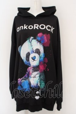 画像1: anko ROCK / ロゴパンダパーカー - レッド O-24-02-28-082-PU-TO-YM-ZS