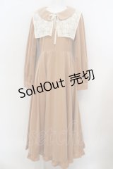 Maison de FLEUR / 星に届きそうなワンピース M ベージュ O-24-02-28-018-LO-OP-YM-ZT333