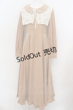 画像1: Maison de FLEUR / 星に届きそうなワンピース M ベージュ O-24-02-28-018-LO-OP-YM-ZT333