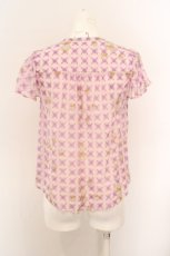 画像3: 【SALE】Cherir la femme / もこもこチェックブラウス  パープル O-24-02-28-025-LO-BL-IG-ZT336 (3)