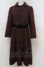 画像1: 【SALE】an another angelus / ヘリンボーンフィットandフレアーコート  ワイン O-24-02-29-068-CA-CO-IG-ZTC019 (1)