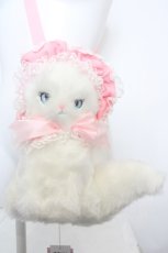 画像1: Angelic Pretty / きまぐれCatぬいぐるみポーチ (2015 3rd Release)  シロ×ピンク O-24-02-29-1044-AP-BG-IG-OS (1)
