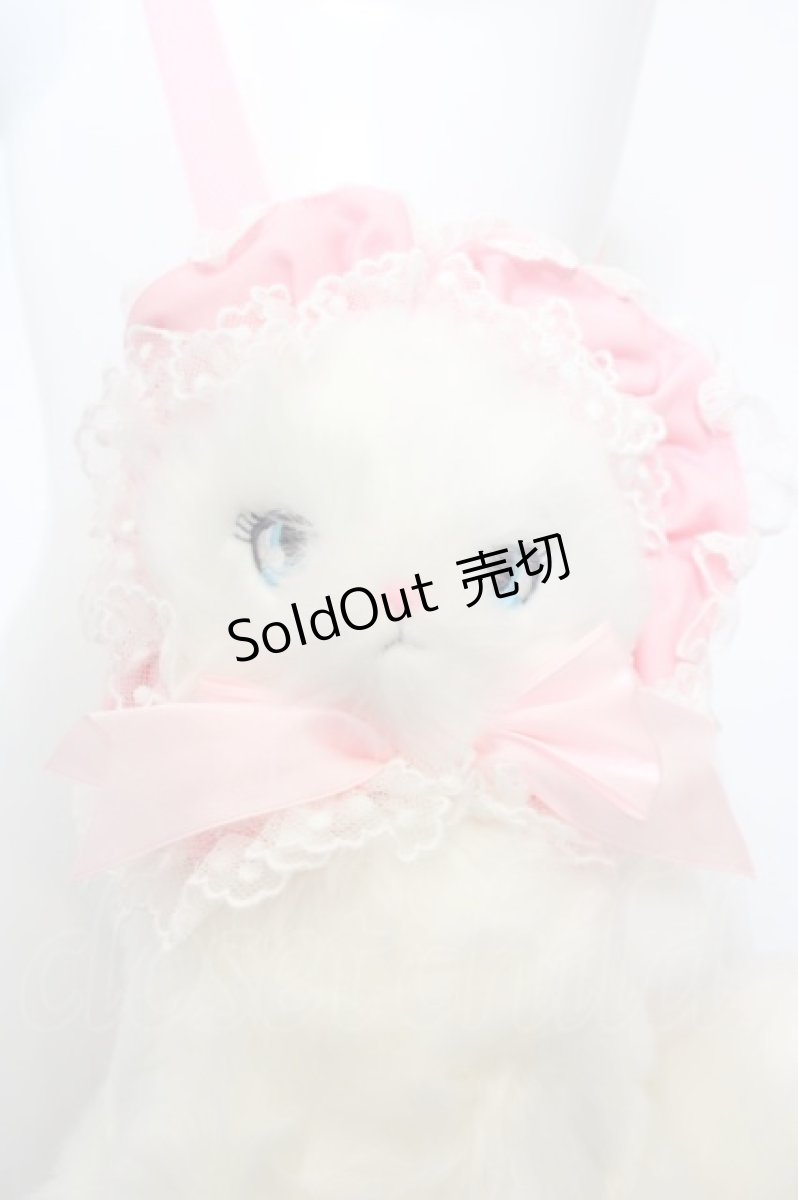 画像2: Angelic Pretty / きまぐれCatぬいぐるみポーチ (2015 3rd Release)  シロ×ピンク O-24-02-29-1044-AP-BG-IG-OS (2)