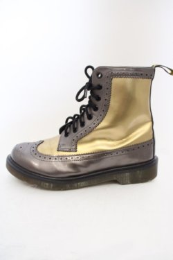 画像4: Dr.Martens （Getta Grip） / HARRIE 8ホールブーツ UK6（約25cm） ゴールド O-24-02-29-2034-PU-SH-YM-ZT-K002