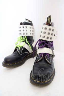 画像1: Dr.Martens （Getta Grip） / JOSKA STUD ブーツ UK6（約25cm） ブラックｘホワイト O-24-02-29-2035-PU-SH-YM-OS