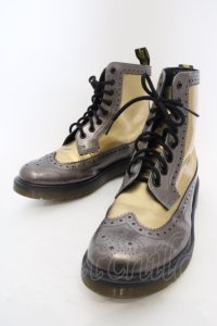 Dr.Martens （Getta Grip） / HARRIE 8ホールブーツ UK6（約25cm） ゴールド O-24-02-29-2034-PU-SH-YM-ZT-K002