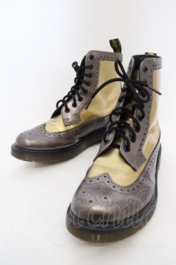 画像1: Dr.Martens （Getta Grip） / HARRIE 8ホールブーツ UK6（約25cm） ゴールド O-24-02-29-2034-PU-SH-YM-OS