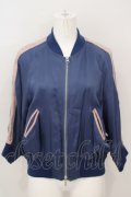 Jane Marple Dans Le Saｌon / Bubble sleeve souvenir jacket M ブルー×ピンク O-24-03-06-023-JM-JA-IG-OS