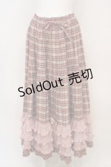 PINK HOUSE / オリジナルタータンピコフリルロングスカート  ピンク O-24-03-08-056-LO-SK-OW-OS
