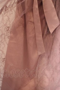 画像2: axes femme / リリー柄チュール刺繍スカート M ピンクベージュ O-24-03-08-088-AX-SK-OW-ZT265
