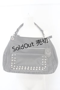 artherapie / アランジュスタッズ2WAYショルダーバッグ（ショルダー欠品）  ブラック O-24-03-12-074-GO-BG-OW-ZT274