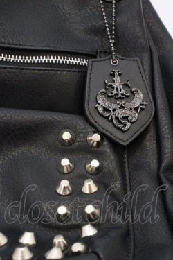 画像2: artherapie / アランジュスタッズ2WAYショルダーバッグ（ショルダー欠品）  ブラック O-24-03-12-074-GO-BG-OW-ZT274