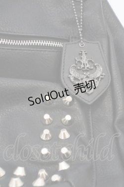 画像2: artherapie / アランジュスタッズ2WAYショルダーバッグ（ショルダー欠品）  ブラック O-24-03-12-074-GO-BG-OW-ZT274