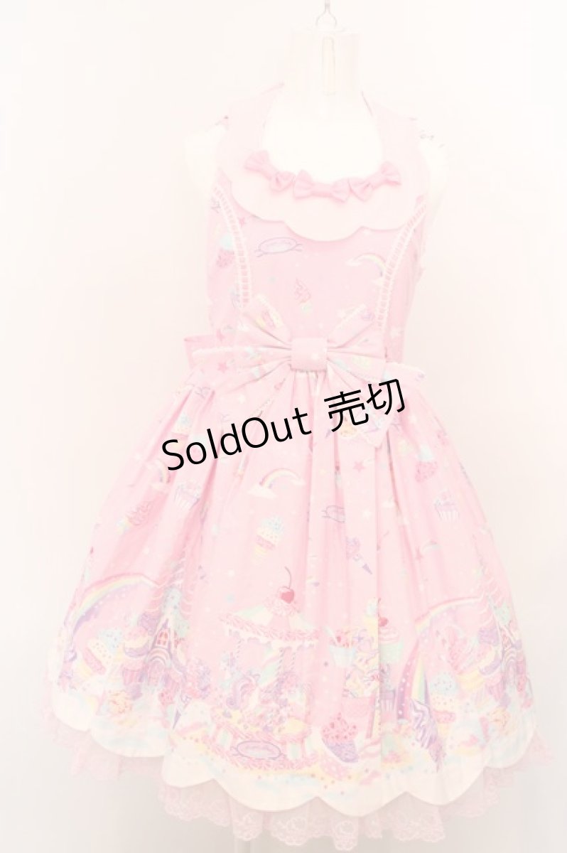 画像1: Angelic Pretty / MilkyPlanetジャンパースカート  ピンク O-24-03-13-1005-AP-OP-OW-OS (1)