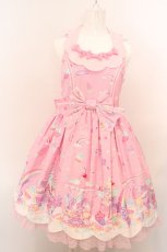 画像1: Angelic Pretty / MilkyPlanetジャンパースカート  ピンク O-24-03-13-1005-AP-OP-OW-OS (1)